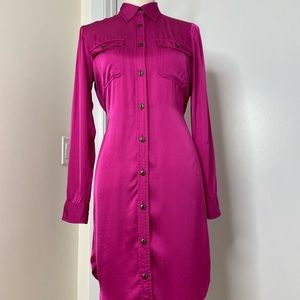 Ralph Lauren Fuchsia color belted shirt dress 🛍
